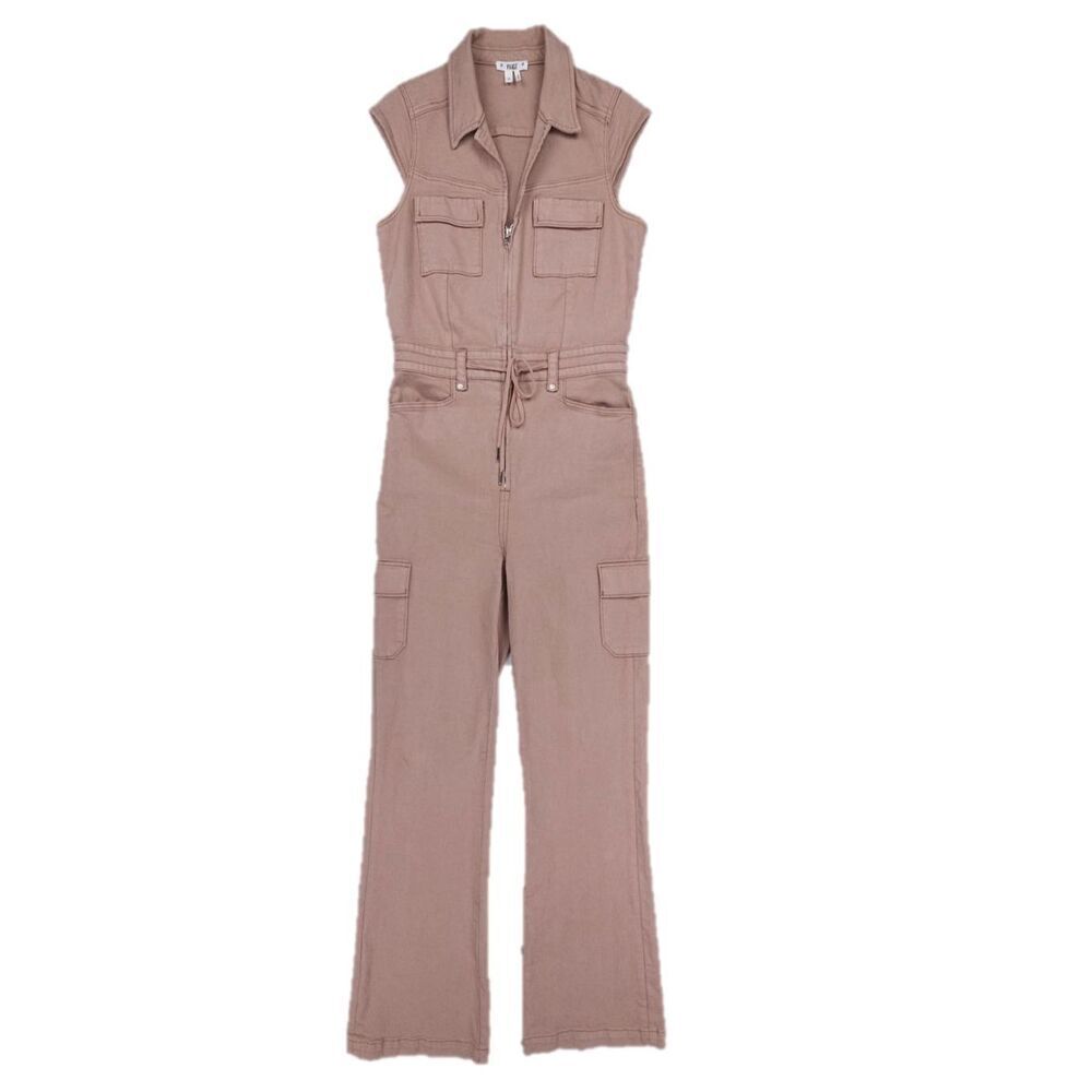NEW Paige Sloane Cargo Jumpsuit Bootcut 70s Utility Indie French Girl Minimal 6